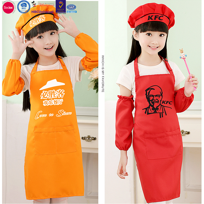 Adjustable wholesale custom kids cooking kitchen apron