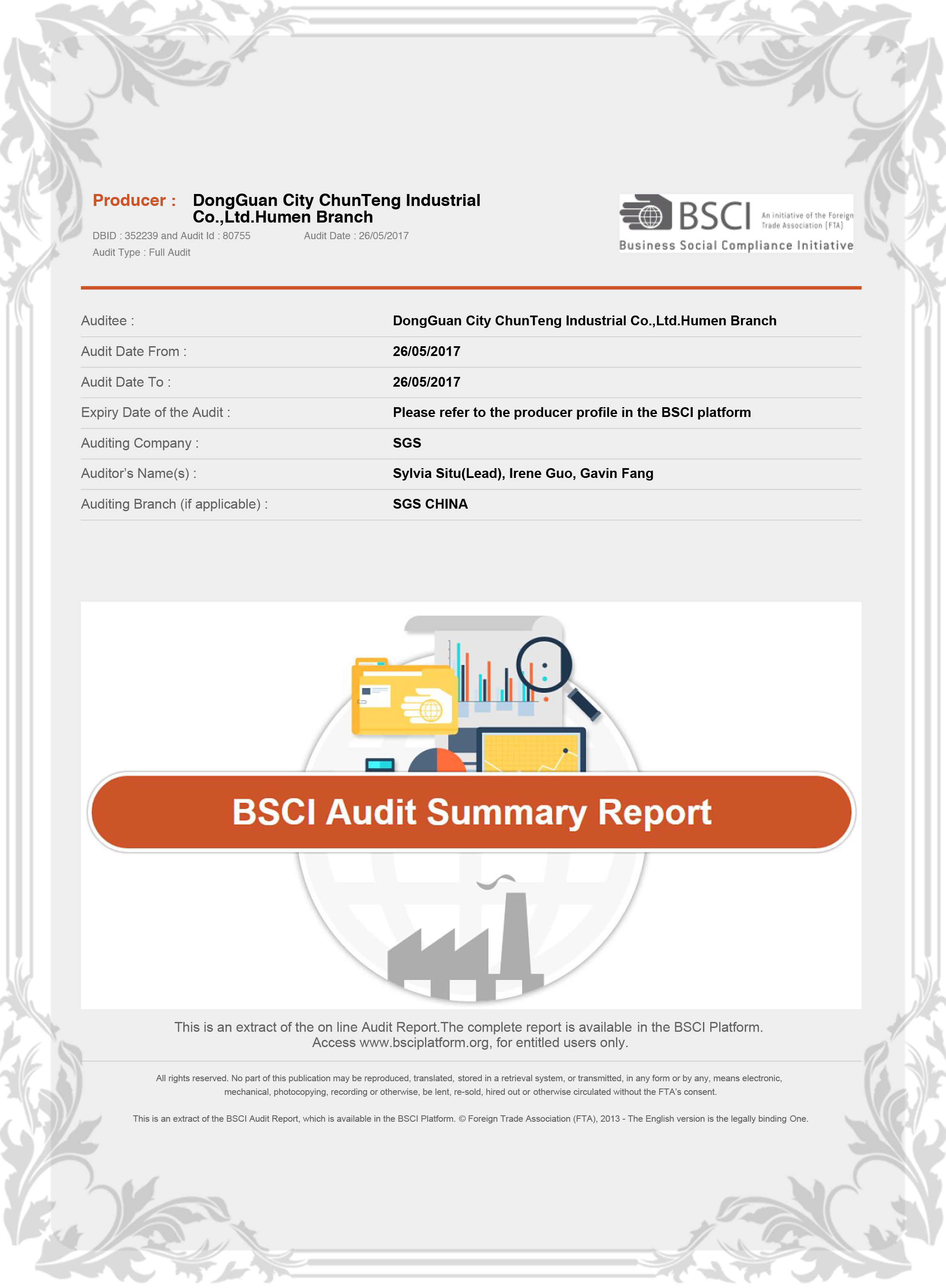 BSCI Certification